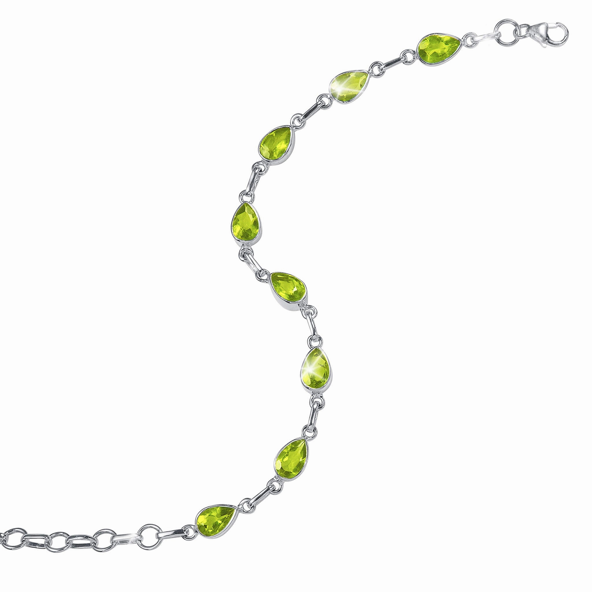 Summer Sparkle Peridot Bracelet hand-chain-bracelet  