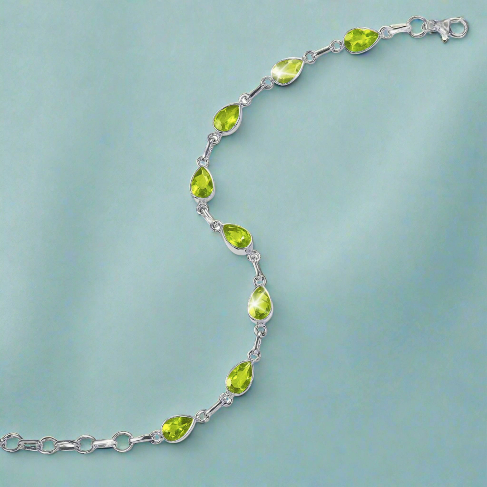 Summer Sparkle Peridot Bracelet