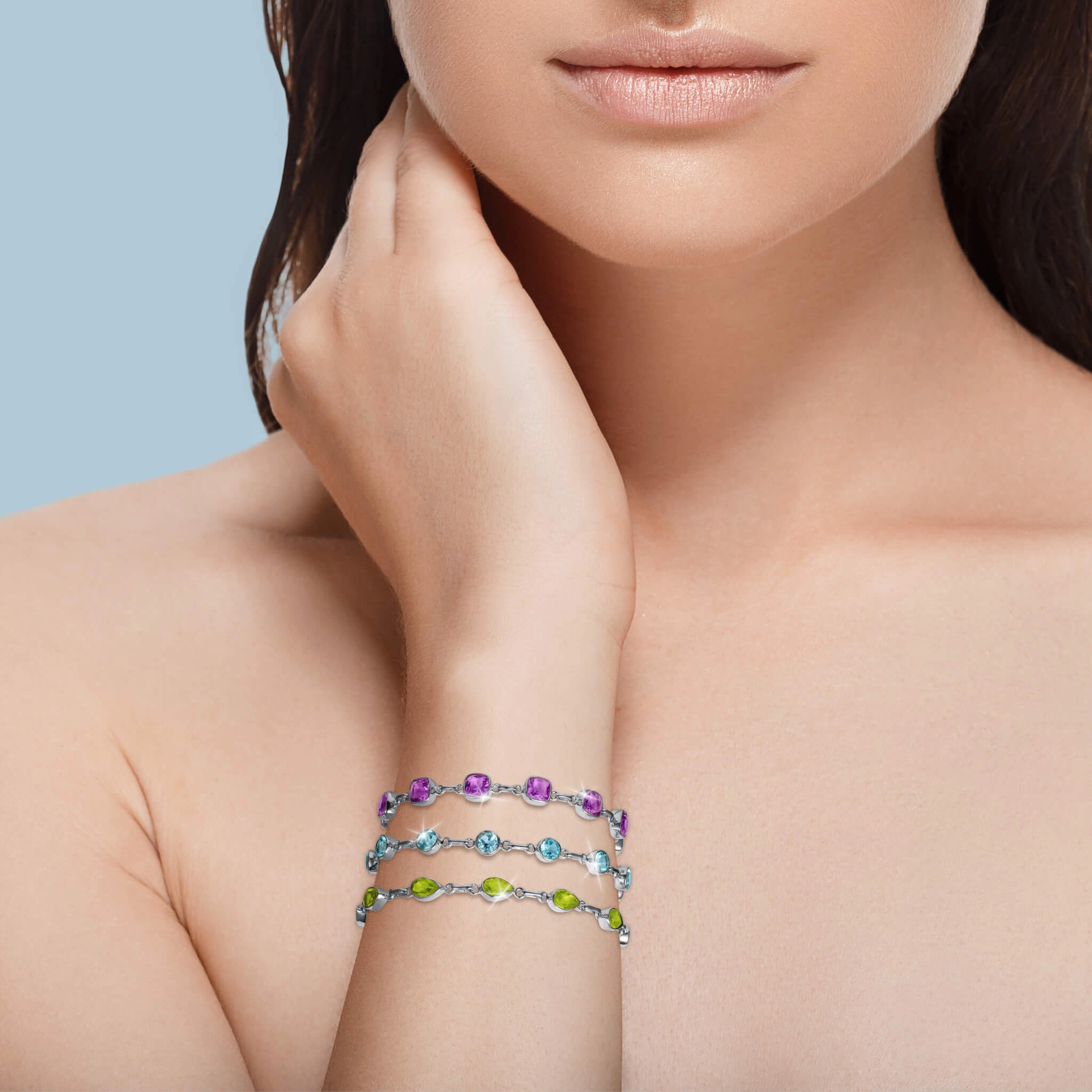 Summer Sparkle Peridot Bracelet
