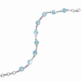 Summer Sparkle Topaz Bracelet hand-chain-bracelet  
