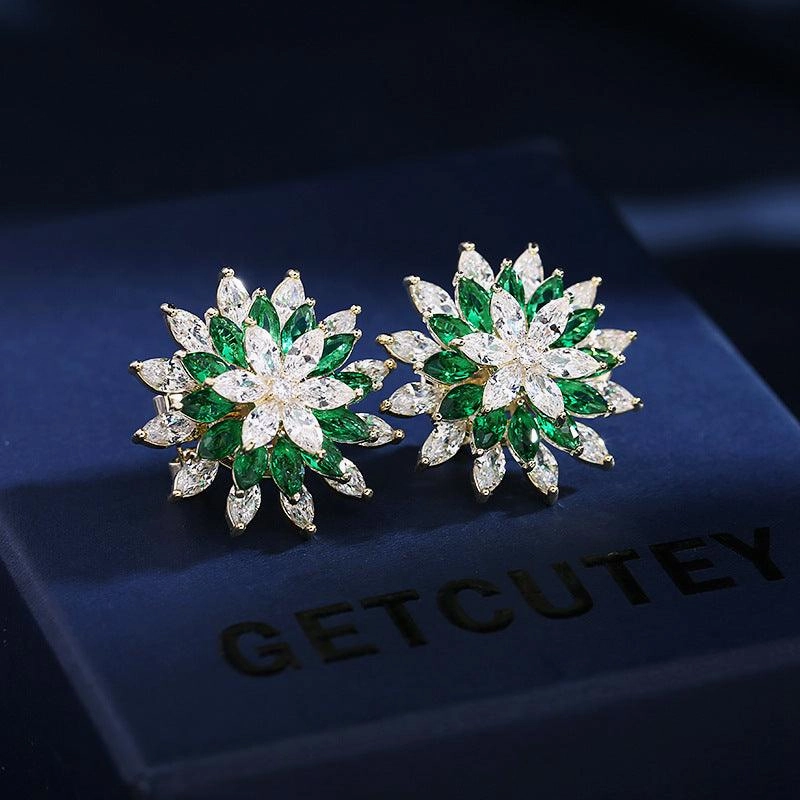 Sun Flower Temperament Earrings Female
