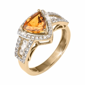 Sunfire Citrine Ring hand-chain-bracelet  