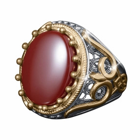 Sunset Carnelian Men's Ring 