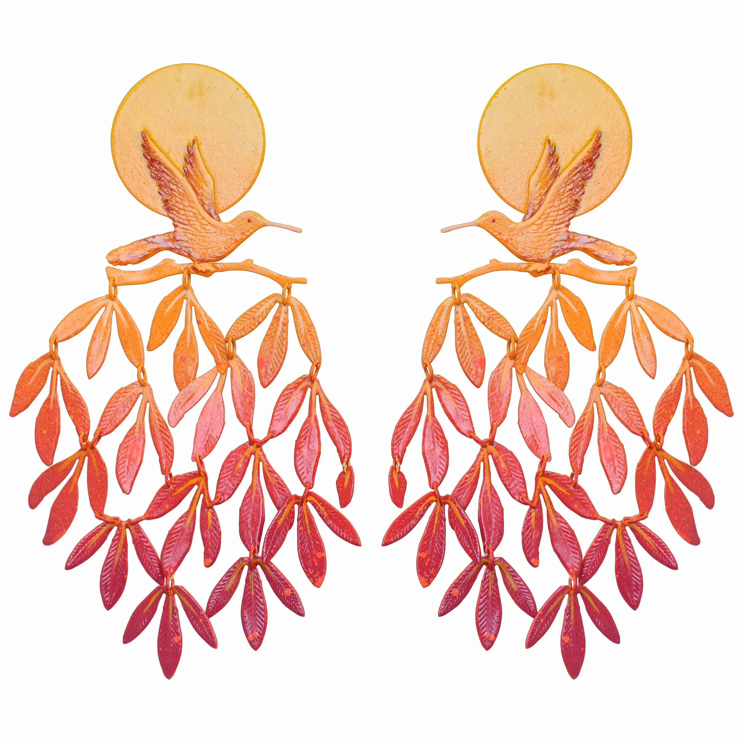 Sunset Tropical Tapestry Earrings