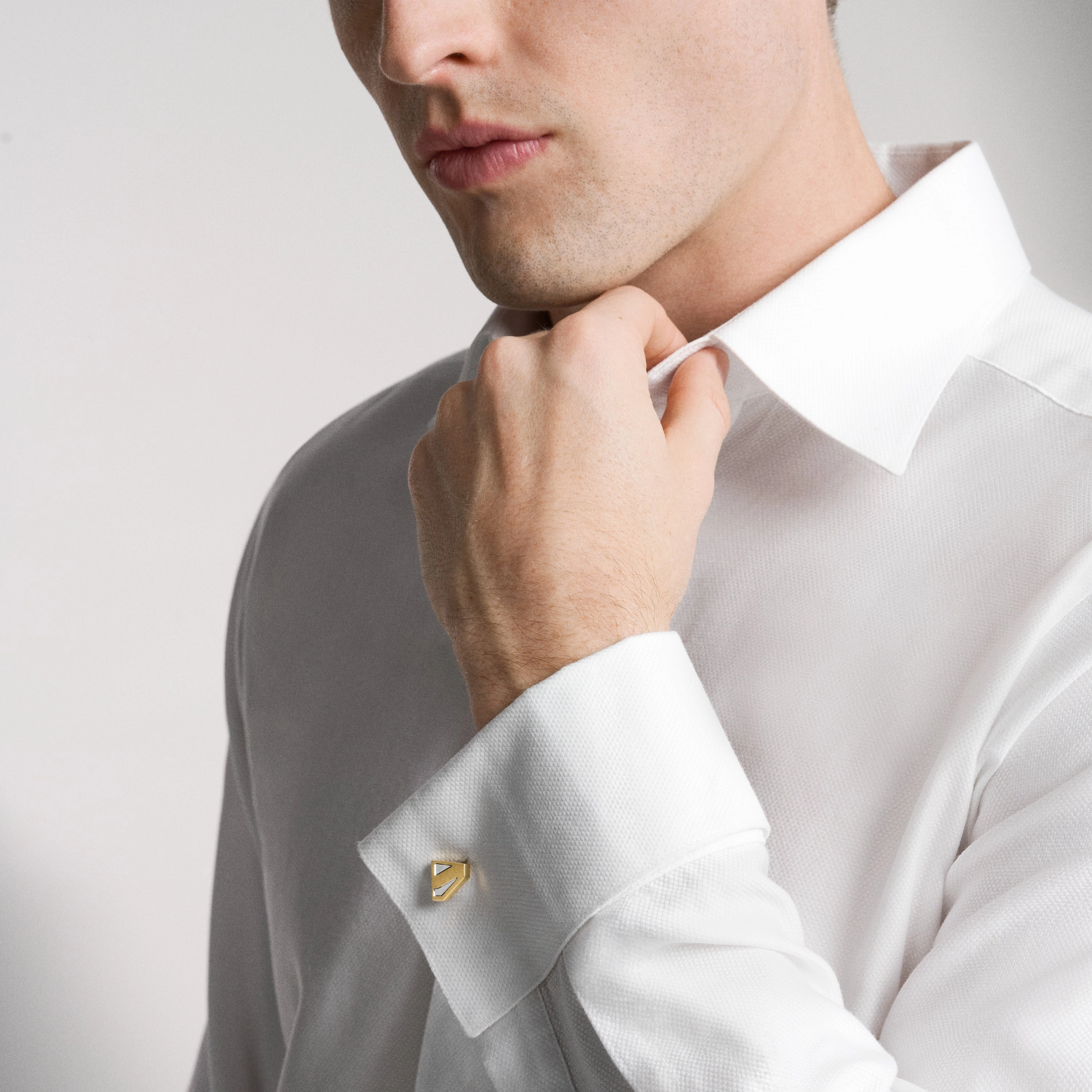Superman x Fossil Two-Tone Stainless Steel Cuff Links