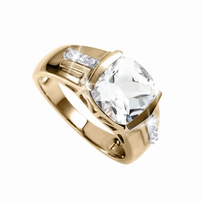 Supreme White Topaz Ring 