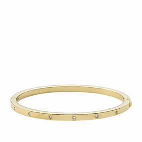 Sutton Shine Bright Gold-Tone Stainless Steel Cuff Bracelet fashion-jewelry  