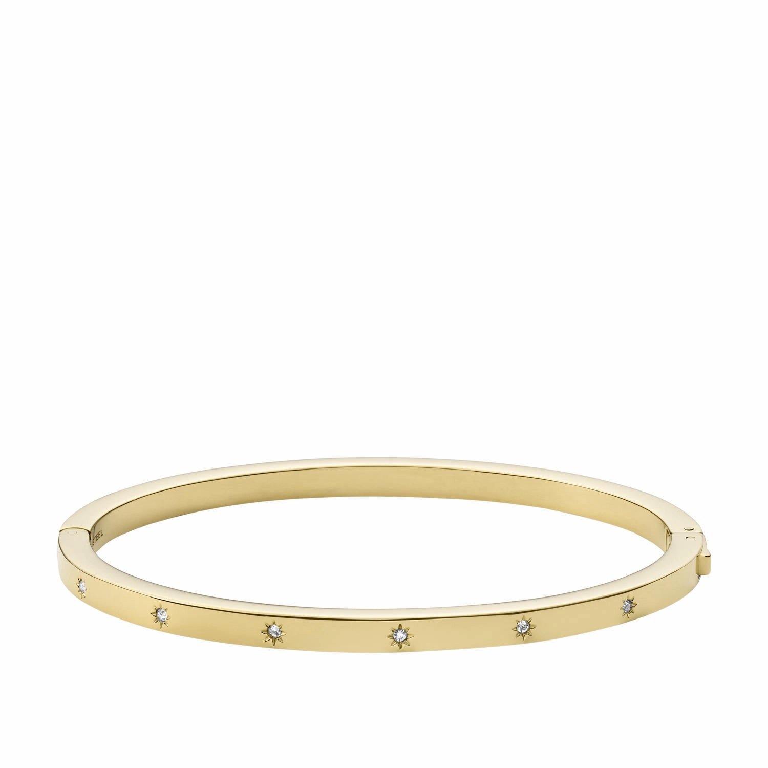 Sutton Shine Bright Gold-Tone Stainless Steel Cuff Bracelet fashion-jewelry  