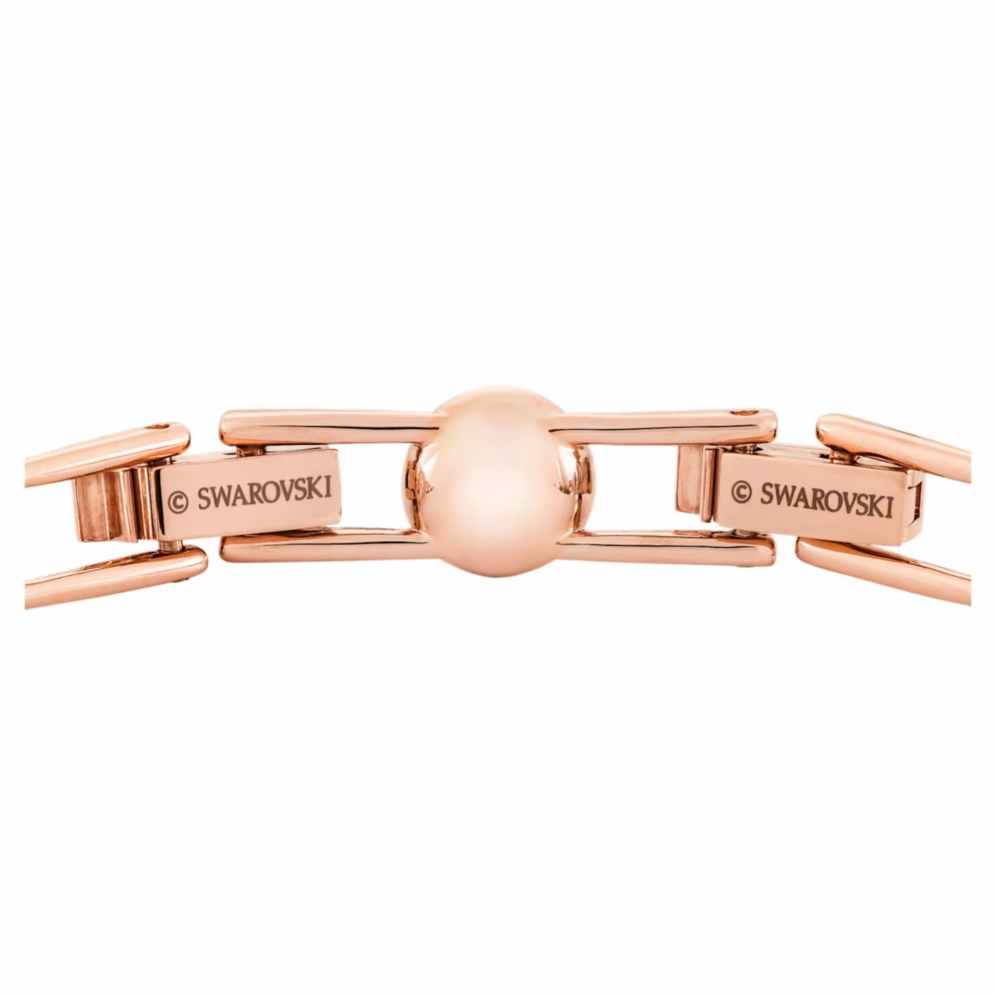 Swarovski Angelic Bracelet Round cut, White, Rose Gold-Tone Plated