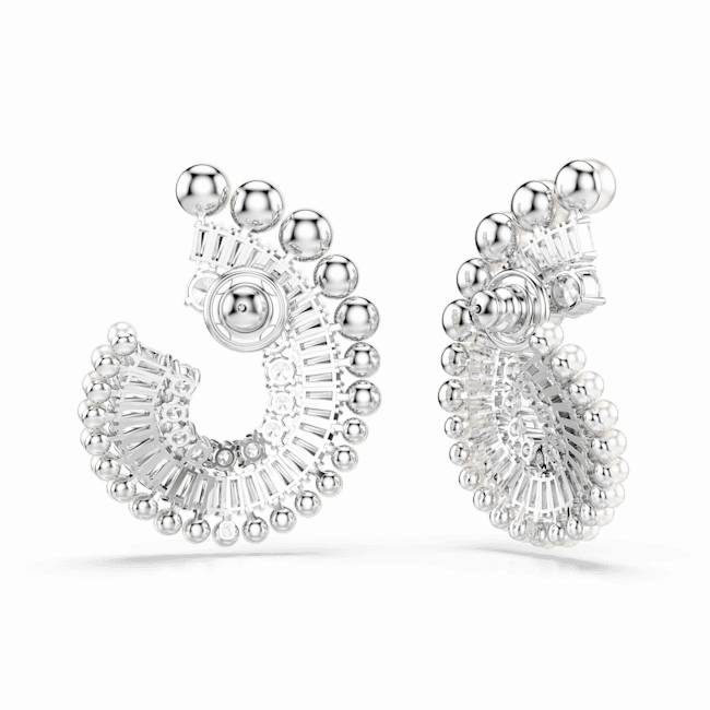 Swarovski Ariana Grande x Drop Earrings Crystal Pearl Mixed cuts White Rhodium plated