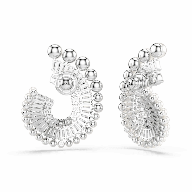 Swarovski Ariana Grande x Drop Earrings Crystal Pearl Mixed cuts White Rhodium plated