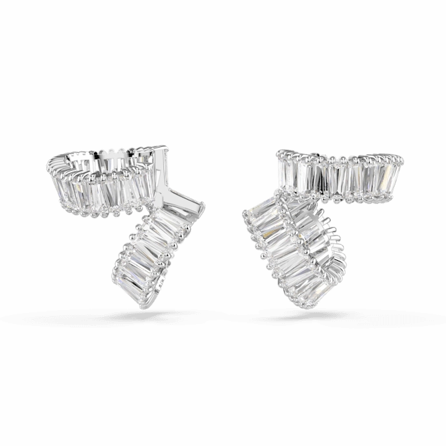 Swarovski Ariana Grande x Ear Cuffs Baguette cut White Rhodium plated