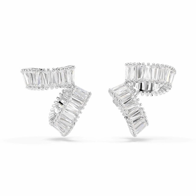 Swarovski Ariana Grande x Ear Cuffs Baguette cut White Rhodium plated