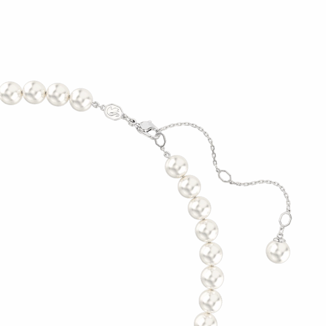 Swarovski Ariana Grande x Necklace Crystal pearl Heart cut Heart White Rhodium plated