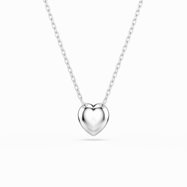 Swarovski Ariana Grande x pendant Mixed cuts Heart White Rhodium plated