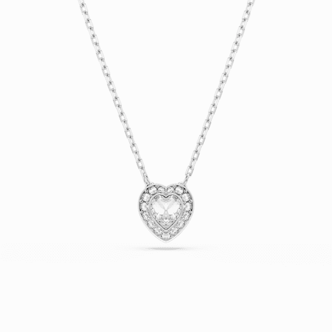 Swarovski Ariana Grande x pendant Mixed cuts Heart White Rhodium plated fashion-jewelry  