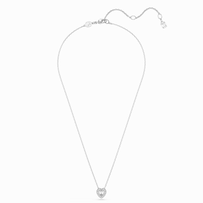 Swarovski Ariana Grande x pendant Mixed cuts Heart White Rhodium plated