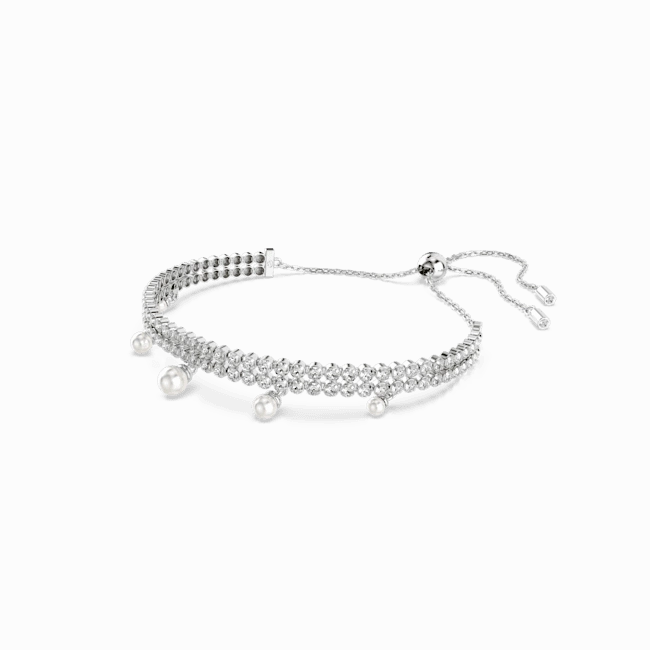 Swarovski Ariana Grande X Swarovski Bracelet Crystal Pearl Round Cut White Rhodium Plated fashion-jewelry  