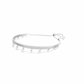 Swarovski Ariana Grande X Swarovski Choker Crystal Pearl Round Cut White Rhodium Plated fashion-jewelry  