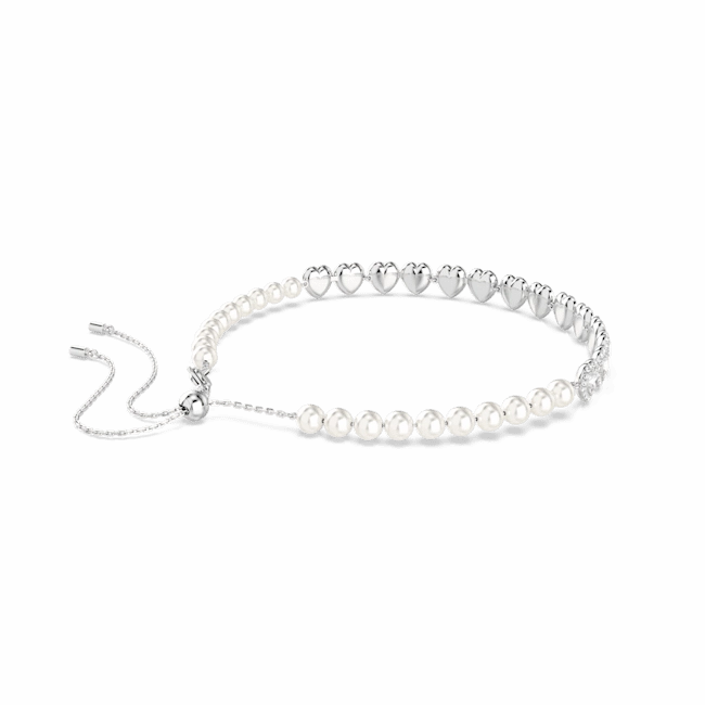 Swarovski Ariana Grande X Swarovski Tennis Choker Mixed Cuts Heart White Rhodium Plated