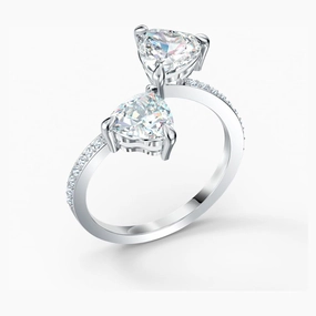 Swarovski Attract Soul Heart Ring White fashion-jewelry  