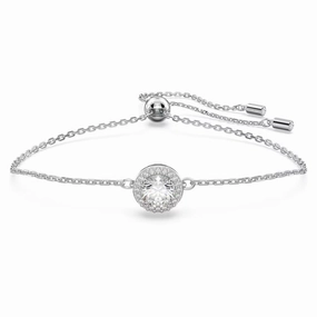 Swarovski Constella BraceletRound cut Pave White Rhodium plated MEDIUM fashion-jewelry  