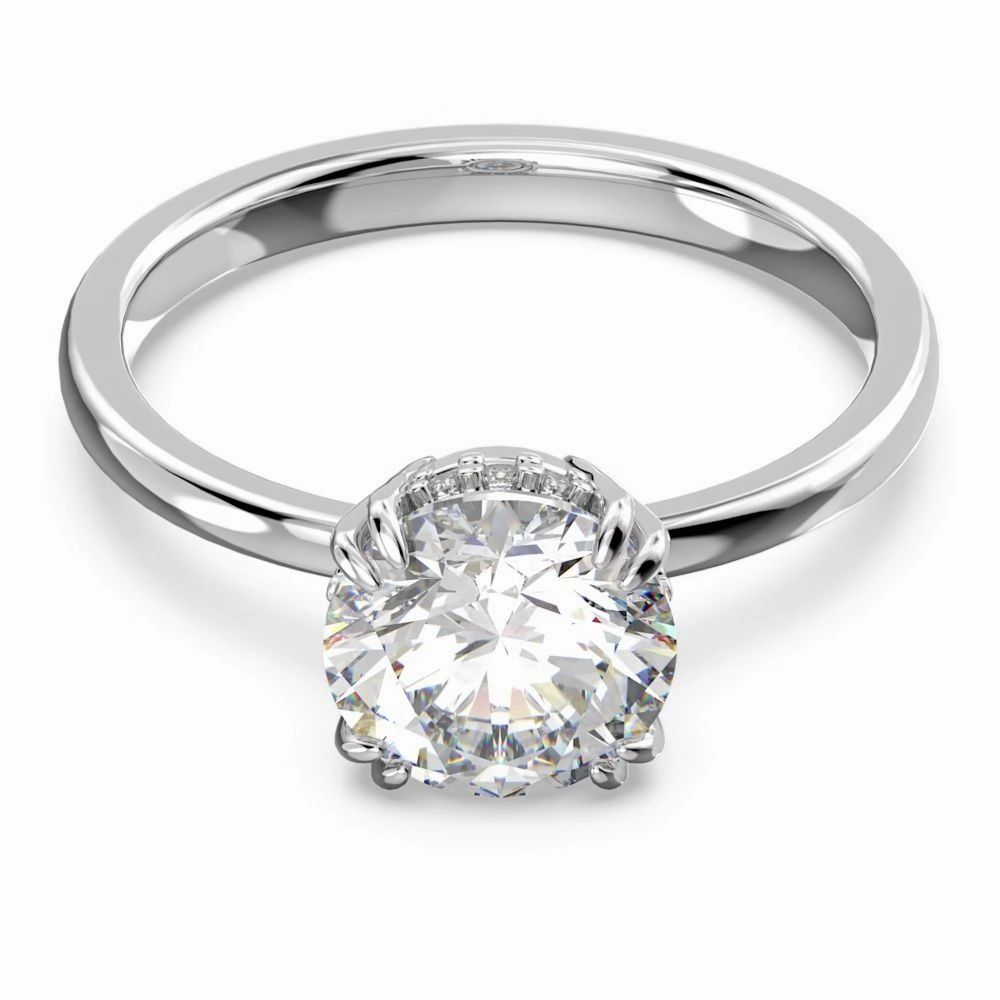 Swarovski Constella Cocktail Ring Princess cut White Rhodium plated  58