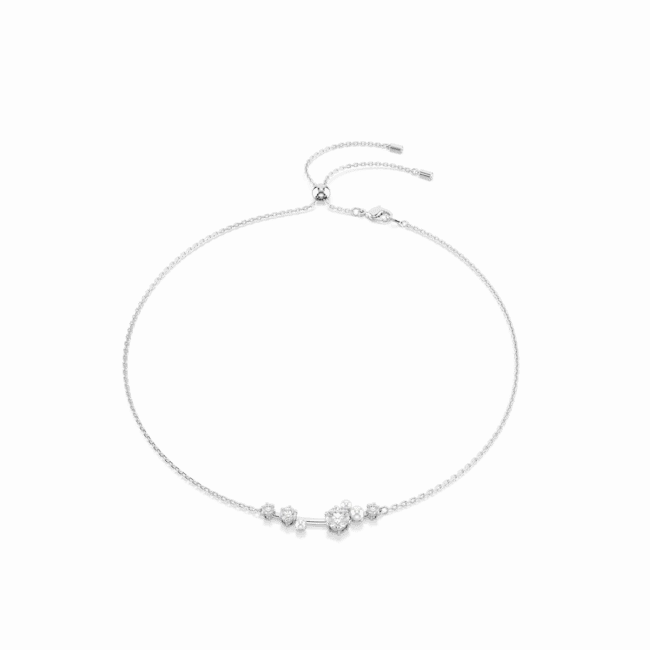 Swarovski Constella Necklace Crystal pearl Round cuts White Rhodium plated fashion-jewelry  