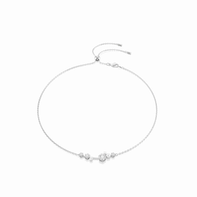 Swarovski Constella Necklace Crystal pearl Round cuts White Rhodium plated fashion-jewelry  
