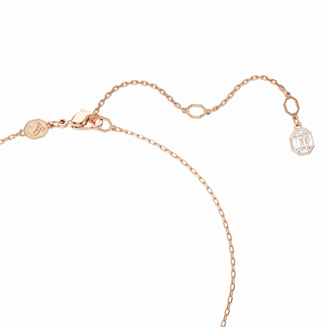 Swarovski Constella necklace pendant Pave, Round cut, White, Rose gold-tone plated