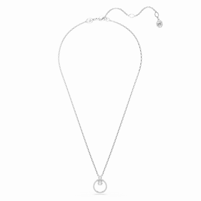 Swarovski Constella necklace pendant Pave, Round cut, White, Rose gold-tone plated