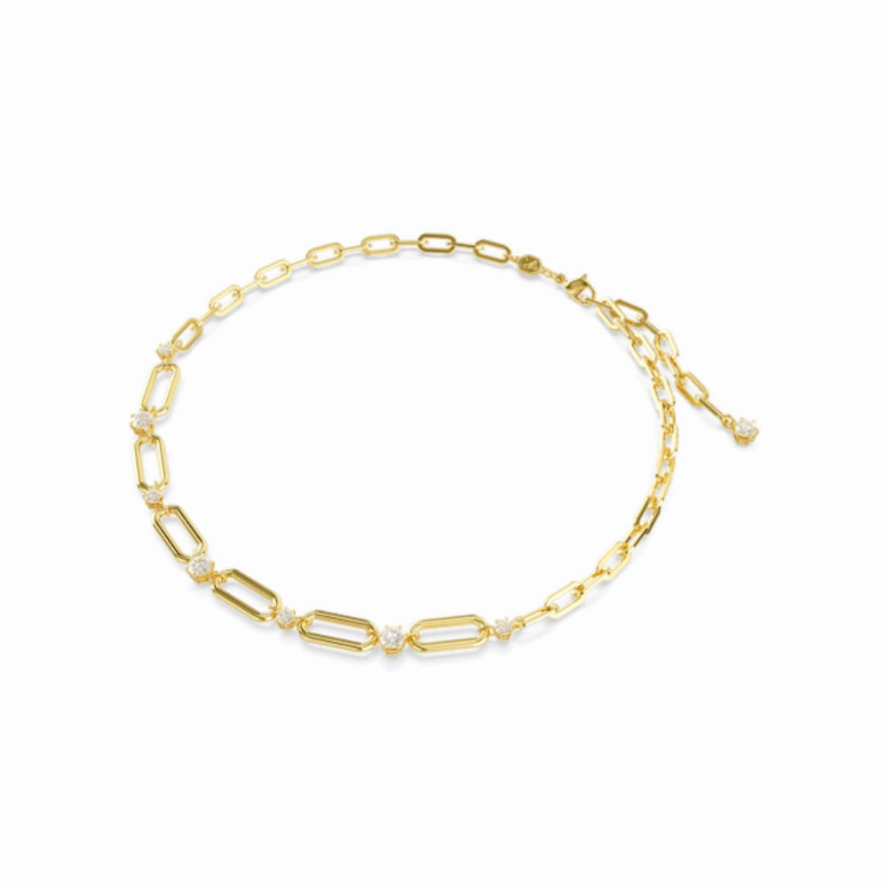 Swarovski Constella Necklace White, Gold-tone plated