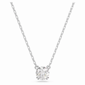 Swarovski Constella pendant Round cut White Rhodium plated  38cm x 42 CM fashion-jewelry  