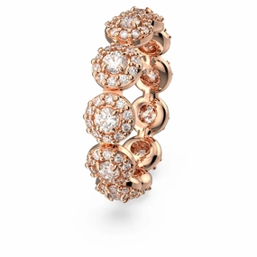 Swarovski Constella Ring Round cut,  White, Rose Gold-Tone Plated Size-58 fashion-jewelry  