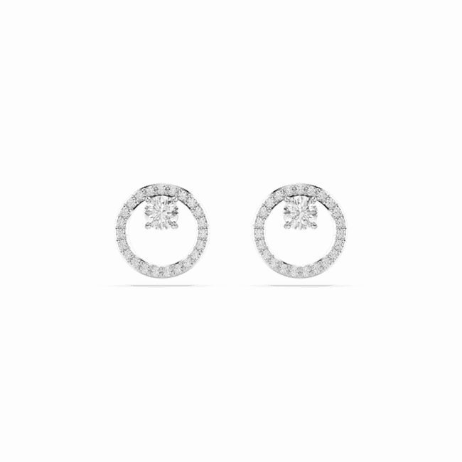 Swarovski Constella Stud Earrings Round Cut