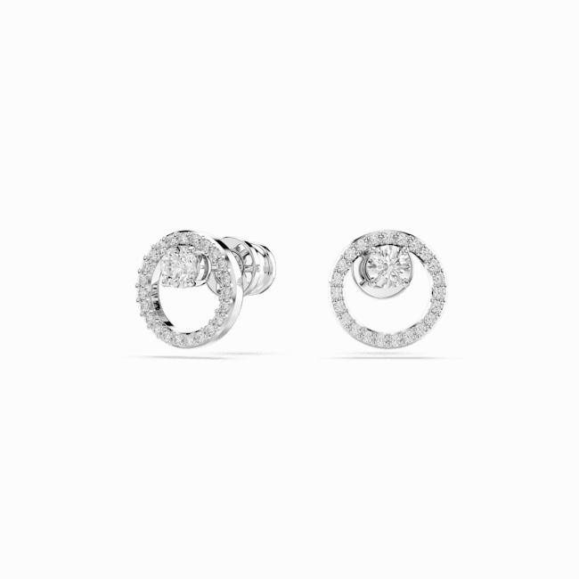 Swarovski Constella Stud Earrings Round Cut