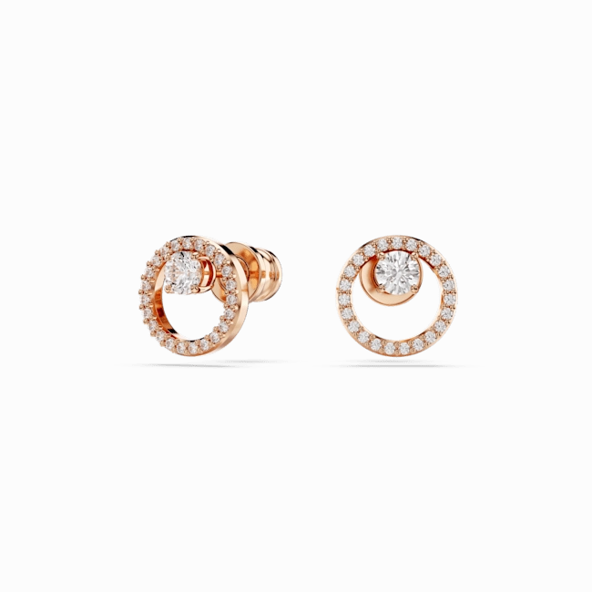 Swarovski Constella Stud Earrings Round Cut
