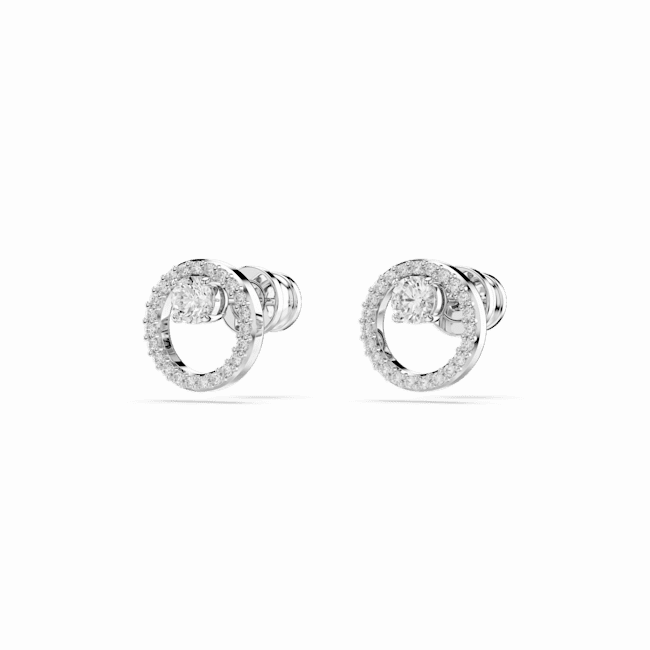 Swarovski Constella Stud Earrings Round Cut