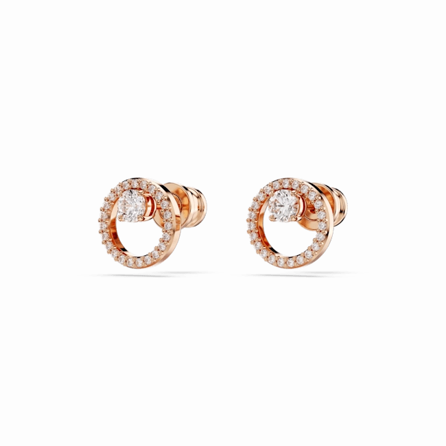 Swarovski Constella Stud Earrings Round Cut