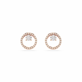 Swarovski Constella Stud Earrings Round Cut 