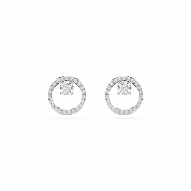 Swarovski Constella Stud Earrings Round Cut