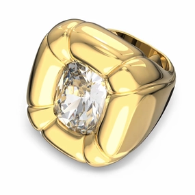 Swarovski Dulcis Cocktail Ring Cushion cut Gold-tone plated 60 fashion-jewelry  