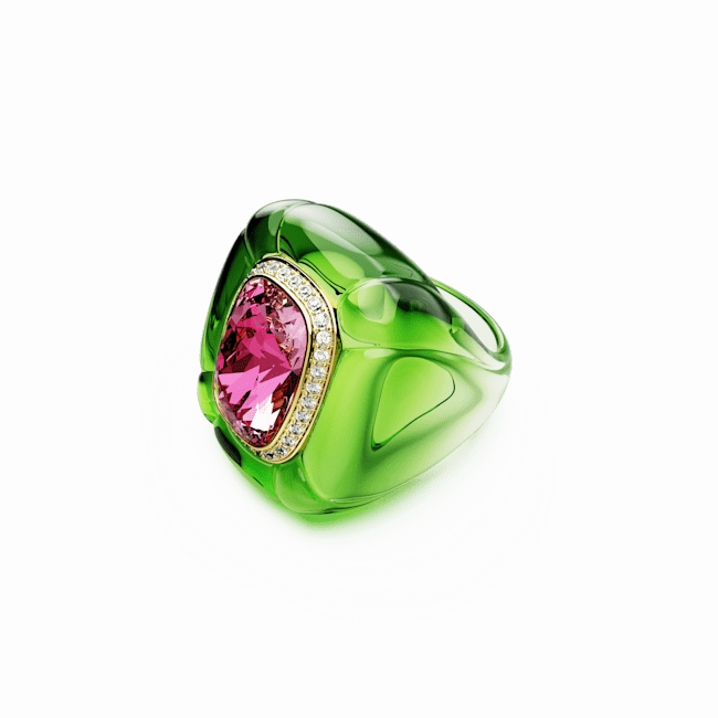 Swarovski Dulcis cocktail Ring Cushion cut Pav Multicolored