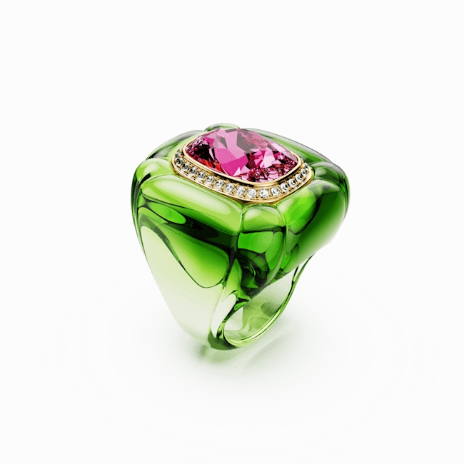 Swarovski Dulcis cocktail Ring Cushion cut Pav Multicolored Size 58