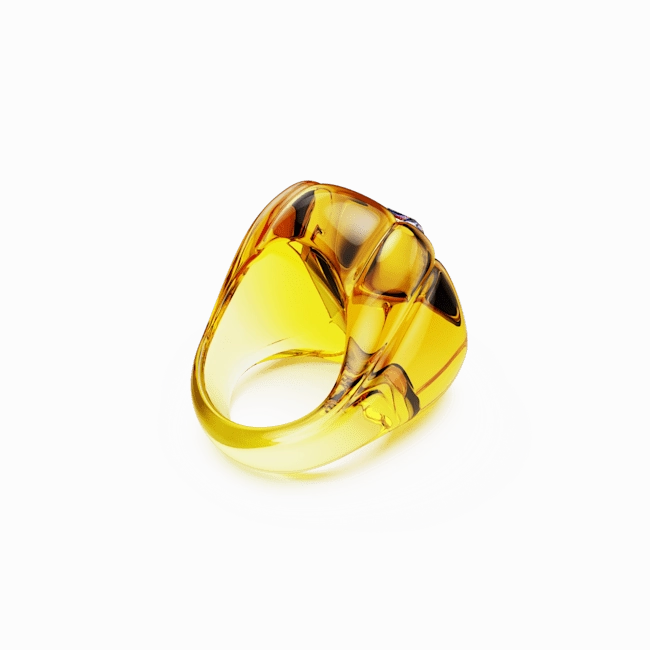 Swarovski Dulcis cocktail Ring Cushion cut Pav Yellow