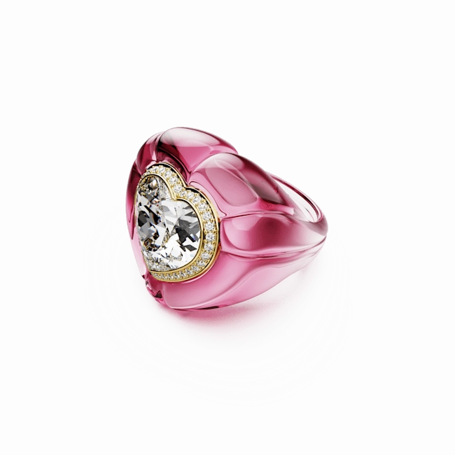 Swarovski Dulcis cocktail Ring Heart cut Pav Heart