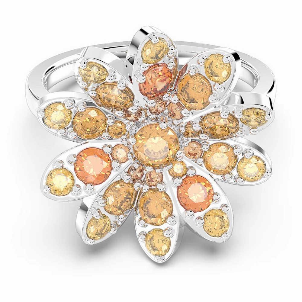 Swarovski Eternal Flower Ring Flower Multicolored Mixed metal finish  52