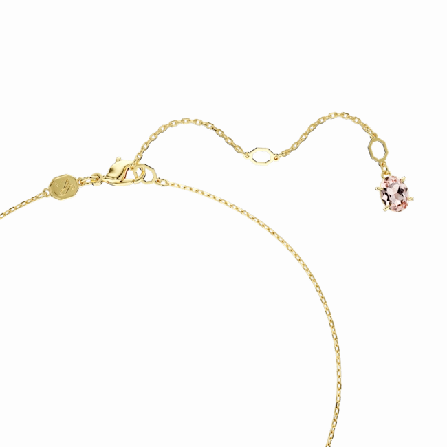 Swarovski Gema pendant Mixed cuts Multicolored Gold-tone plated