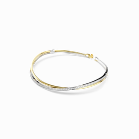 Swarovski Hyperbola Choker Round Cut White Mixed Metal Finish fashion-jewelry  
