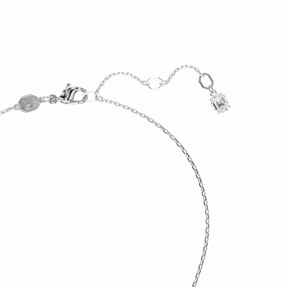 Swarovski Hyperbola pendant Heart Necklace, White, Rhodium plated